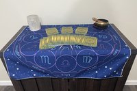 Constellations Altar Cloth, Tarot Cloth, Altar Decor, Tapestry, Dice Mat, Centerpiece