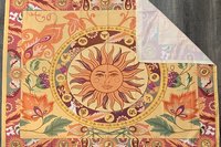 Sun Altar Cloth, Tarot Cloth, Altar Decor, Tapestry, Dice Mat, Centerpiece