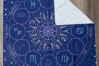 Constellations Altar Cloth, Tarot Cloth, Altar Decor, Tapestry, Dice Mat, Centerpiece