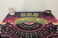 Moon Altar Cloth, Tarot Cloth, Altar Decor, Tapestry, Dice Mat, Centerpiece