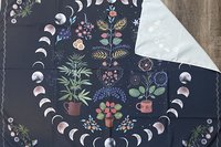 Floral Altar Cloth, Tarot Cloth, Altar Decor, Tapestry, Dice Mat, Centerpiece