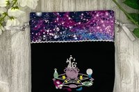 Pentacle Tarot Bag / Keepsake Bag / Drawstring Bag / Oracle Bag / Jewelry Bag / Purse / Crystal Bag / Gift Bag / Tarot Pouch / Cosmetic Bag