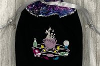 Pentacle Tarot Bag / Keepsake Bag / Drawstring Bag / Oracle Bag / Jewelry Bag / Purse / Crystal Bag / Gift Bag / Tarot Pouch / Cosmetic Bag