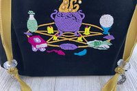 Pentacle Altar Tarot Bag / Keepsake Bag / Drawstring Bag / Oracle Bag / Jewelry Bag / Purse / Crystal Bag / Gift Bag / Tarot Pouch