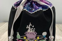 Pentacle Tarot Bag / Keepsake Bag / Drawstring Bag / Oracle Bag / Jewelry Bag / Purse / Crystal Bag / Gift Bag / Tarot Pouch / Cosmetic Bag