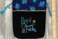 Bag of Tricks Tarot Bag / Keepsake Bag / Drawstring Bag / Oracle Bag / Jewelry Bag / Crystal Bag / Gift Bag / Tarot Pouch / Cosmetic Bag