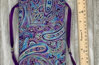 Purple Filigree Tarot Bag/ Custom Tarot Pouch/ Keepsake Bag / Drawstring Bag / Oracle Bag / Crystal Bag / Tarot Pouch / Cosmetic Bag