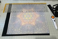 Flower of Life Mandala Altar Cloth, Tarot Cloth, Altar Decor, Double Sided Altar Cloth, Wall Hanging, Dice Mat, Centerpiece
