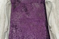 Velvet - Metallic Purple Tarot Bag/ Custom Tarot Pouch/ Keepsake Bag / Drawstring Bag / Oracle Bag / Crystal Bag / Tarot Pouch