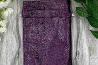 Velvet - Metallic Purple Tarot Bag/ Custom Tarot Pouch/ Keepsake Bag / Drawstring Bag / Oracle Bag / Crystal Bag / Tarot Pouch