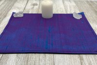 Silk MINI Altar Cloth - Blue, Traveling Altar Cloth, Portable Altar Cloth, Small Spaces Altar, Home Office Altar