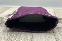 Velvet - Metallic Purple Tarot Bag/ Custom Tarot Pouch/ Keepsake Bag / Drawstring Bag / Oracle Bag / Crystal Bag / Tarot Pouch