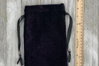 Velvet - Purple Glitter Tarot Bag/ Custom Tarot Pouch/ Keepsake Bag / Drawstring Bag / Oracle Bag / Crystal Bag / Tarot Pouch / Cosmetic Bag