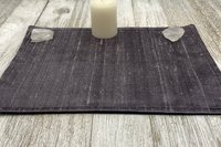 Silk MINI Altar Cloth - Gray, Traveling Altar Cloth, Portable Altar Cloth, Small Spaces Altar, Home Office Altar