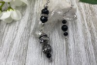 Black Obsidian Pendulum, Crystal Pendulum, Divination Pendulum, Metal Pendulum, Dowsing Pendulum, Energy Healing Pendulum Draft