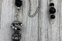 Black Obsidian Pendulum, Crystal Pendulum, Divination Pendulum, Metal Pendulum, Dowsing Pendulum, Energy Healing Pendulum Draft