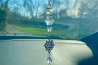 Star Car Charm / Suncatcher, Widow Suncatcher, Mirror Accessory, Office suncatcher