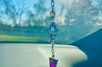 Triangle Car Charm / Suncatcher, Widow Suncatcher, Mirror Accessory