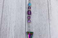 Triangle Car Charm / Suncatcher, Widow Suncatcher, Mirror Accessory