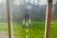 Prosperity Citrine Sun Car Charm / Suncatcher, Widow Suncatcher, Mirror Accessory