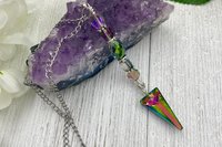 Triangle Car Charm / Suncatcher, Widow Suncatcher, Mirror Accessory