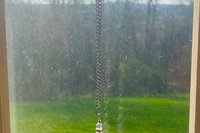 Rose Quartz Car Charm / Suncatcher, Widow Suncatcher, Mirror Accessory