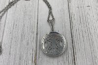 Triple Moon Pentacle Necklace, Witchy Necklace, Hecate Necklace, Tree of Life Necklace, Shield, Psychic Protection, Cham Necklace