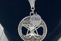 Pentacle Necklace, Witchy Necklace, Celtic Necklace, Psychic Protection, Handmade Necklace, Cham Necklace