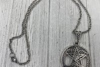 Pentacle Necklace, Witchy Necklace, Celtic Necklace, Psychic Protection, Handmade Necklace, Cham Necklace