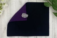 Silk MINI Altar Cloth - Dark Purple, Traveling Altar Cloth, Portable Altar Cloth, Small Spaces Altar, Home Office Altar