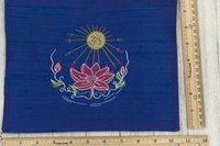 Embroidered Silk Lotus Altar Cloth, Traveling Altar Cloth, Portable Altar Cloth, Small Spaces Altar, Home Office Altar