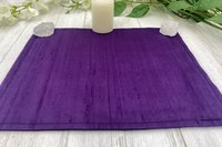 Silk MINI Altar Cloth - Dark Purple, Traveling Altar Cloth, Portable Altar Cloth, Small Spaces Altar, Home Office Altar