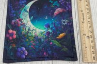 MINI Altar Cloth - Moon Garden, Traveling Altar Cloth, Portable Altar Cloth, Small Spaces Altar, Home Office Altar