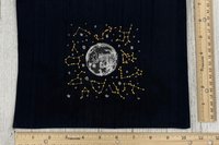 Embroidered Silk Constellations Altar Cloth, Tarot Altar Cloth, Altar Decor, Tarot Cloth, Altar Mat