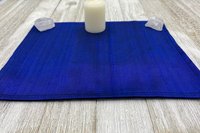 Silk MINI Altar Cloth - Dark Blue, Traveling Altar Cloth, Portable Altar Cloth, Small Spaces Altar, Home Office Altar