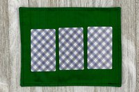 Silk MINI Altar Cloth - Green, Traveling Altar Cloth, Portable Altar Cloth, Small Spaces Altar, Home Office Altar