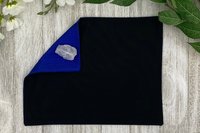 Silk MINI Altar Cloth - Dark Blue, Traveling Altar Cloth, Portable Altar Cloth, Small Spaces Altar, Home Office Altar