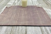 Silk MINI Altar Cloth - Cream/Purple, Traveling Altar Cloth, Portable Altar Cloth, Small Spaces Altar, Home Office Altar