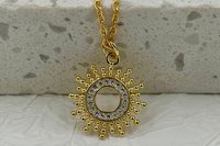 Sun Necklace, Handmade Necklace, Dainty Necklace, Layering Necklace, Celestial Necklace,