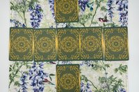 Hummingbird Altar Cloth, Tarot Cloth, Altar Decor, Double Sided Altar Cloth, Wall Hanging, Dice Mat, Centerpiece