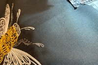 Bee Embroidered Altar Cloth, Tarot Cloth, Altar Decor, Double Sided Altar Cloth, Wall Hanging, Dice Mat, Centerpiece