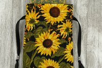 Sunflower Tarot Bag/ Custom Tarot Bag/ Keepsake Bag / Drawstring Bag / Oracle Bag / Jewelry Bag / Crystal Bag / Gift Bag / Tarot Pouch