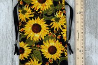 Sunflower Tarot Bag/ Custom Tarot Bag/ Keepsake Bag / Drawstring Bag / Oracle Bag / Jewelry Bag / Crystal Bag / Gift Bag / Tarot Pouch