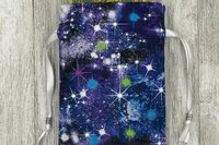 Space Tarot Bag/ Custom Tarot Bag/ Keepsake Bag / Drawstring Bag / Oracle Bag / Jewelry Bag / Crystal Bag / Gift Bag / Tarot Pouch