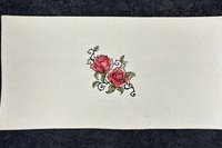 Rose Embroidered Altar Cloth, Tarot Cloth, Altar Decor, Double Sided Altar Cloth, Wall Hanging, Dice Mat, Centerpiece