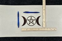 Custom 22x11 Embroidered Altar Cloth, Tarot Cloth, Altar Decor, Double Sided Altar Cloth, Wall Hanging, Dice Mat, Centerpiece