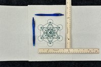 Custom 22x11 Embroidered Altar Cloth, Tarot Cloth, Altar Decor, Double Sided Altar Cloth, Wall Hanging, Dice Mat, Centerpiece