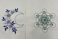 Custom 22x11 Embroidered Altar Cloth, Tarot Cloth, Altar Decor, Double Sided Altar Cloth, Wall Hanging, Dice Mat, Centerpiece