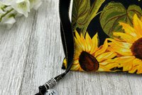 Sunflower Tarot Bag/ Custom Tarot Bag/ Keepsake Bag / Drawstring Bag / Oracle Bag / Jewelry Bag / Crystal Bag / Gift Bag / Tarot Pouch