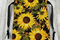 Sunflower Tarot Bag/ Custom Tarot Bag/ Keepsake Bag / Drawstring Bag / Oracle Bag / Jewelry Bag / Crystal Bag / Gift Bag / Tarot Pouch